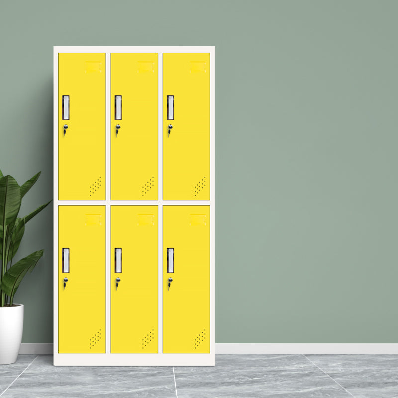 Metallic Finish Cabinet with Hinged Door Contemporary Storage Cabinet for Bathroom