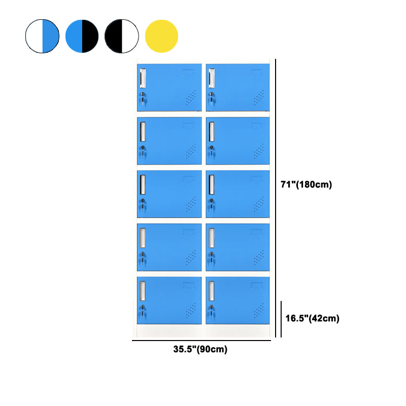 Metallic Finish Cabinet with Hinged Door Contemporary Storage Cabinet for Bathroom