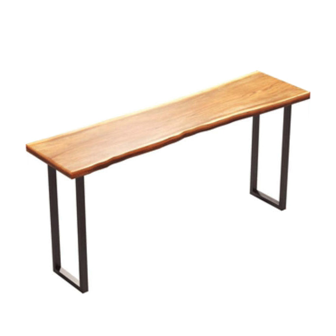 Rectangle Solid Wood Bar Table Set Luxurious 1/3 Pieces Counter Table with High Stools