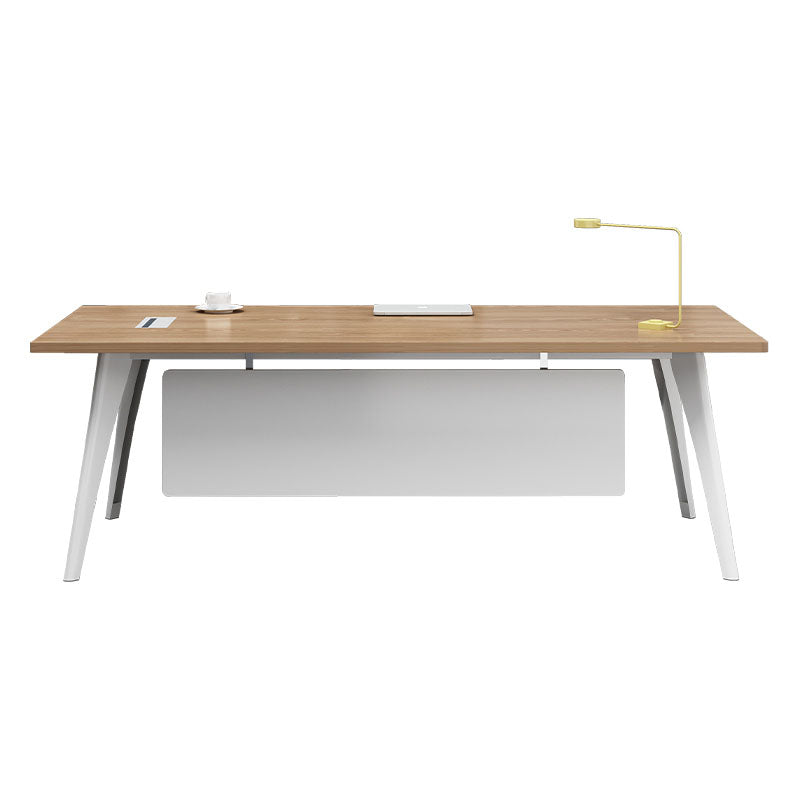 Cable Management Rectangle Wood Computer Desk Modern Meeting Desk for Office