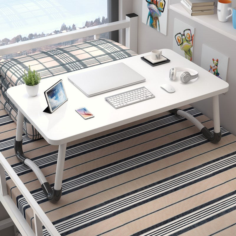 Bedroom Curved Writing Desk Manufactured Wood Folding Desk,27.6"L x 15.7"W x 13"H