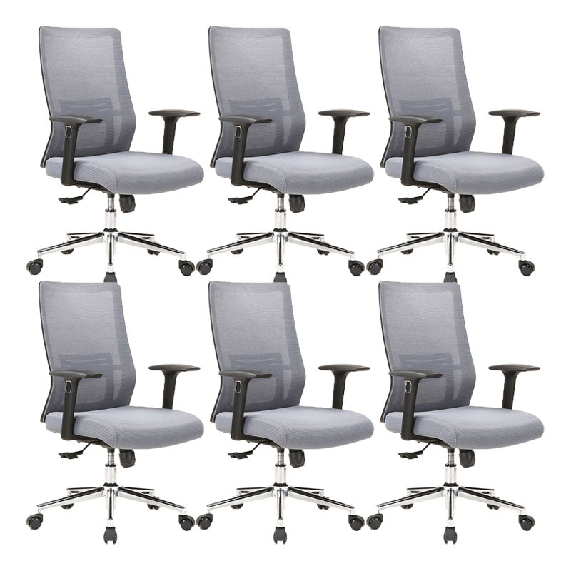 Modern Mesh Computer Chair Mid Back Chair with Wheels No Distressing