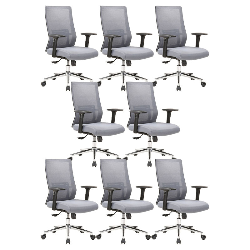 Modern Mesh Computer Chair Mid Back Chair with Wheels No Distressing