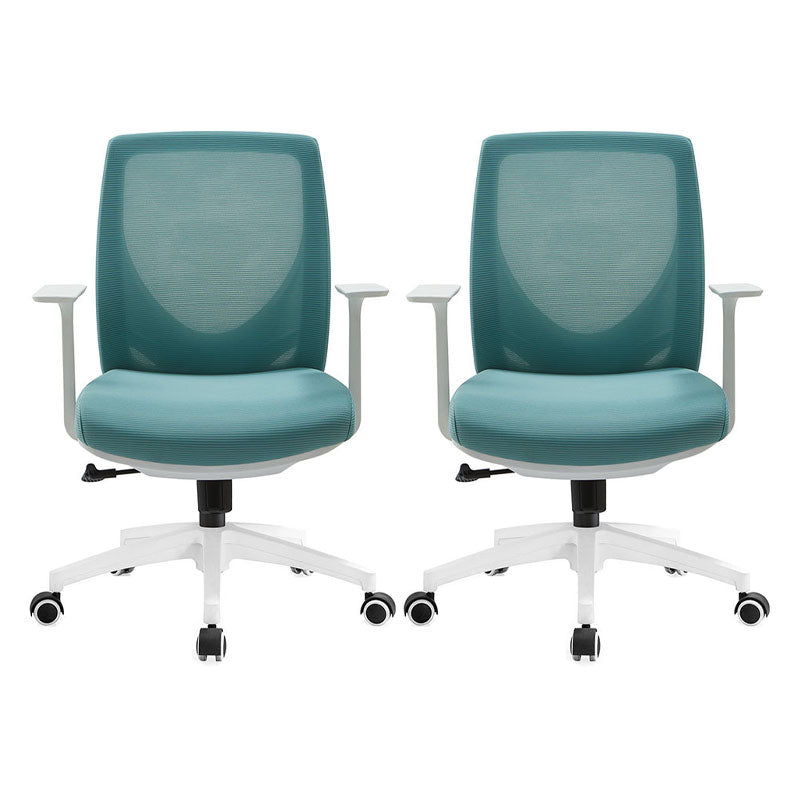 Modern Desk Chair Mesh Computer Chair Mid-Back Chair with Wheels