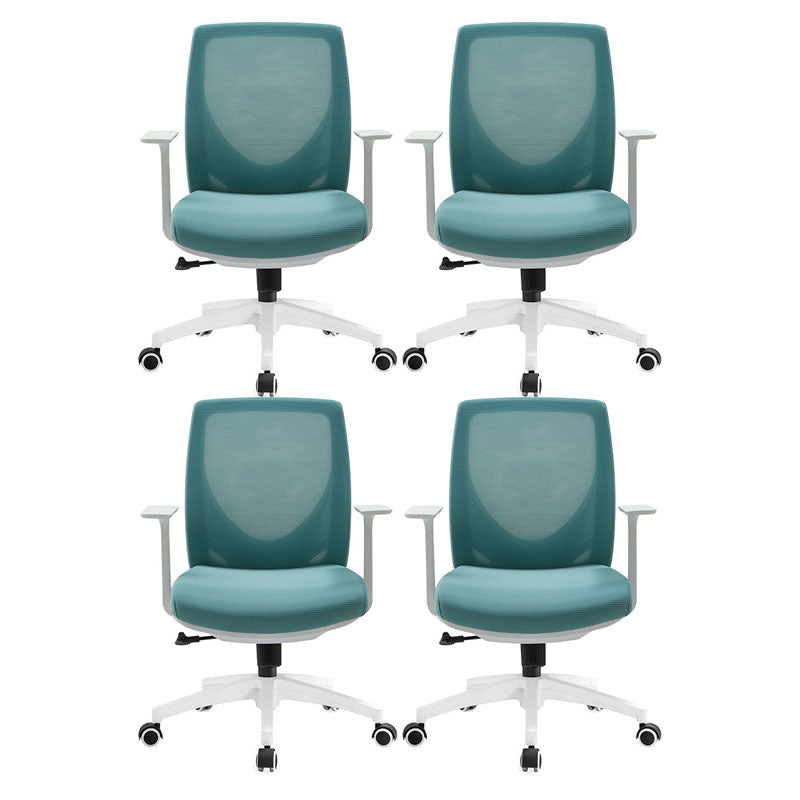 Modern Desk Chair Mesh Computer Chair Mid-Back Chair with Wheels