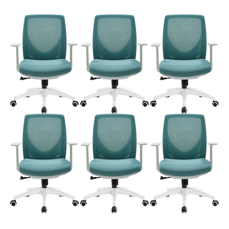 Modern Desk Chair Mesh Computer Chair Mid-Back Chair with Wheels