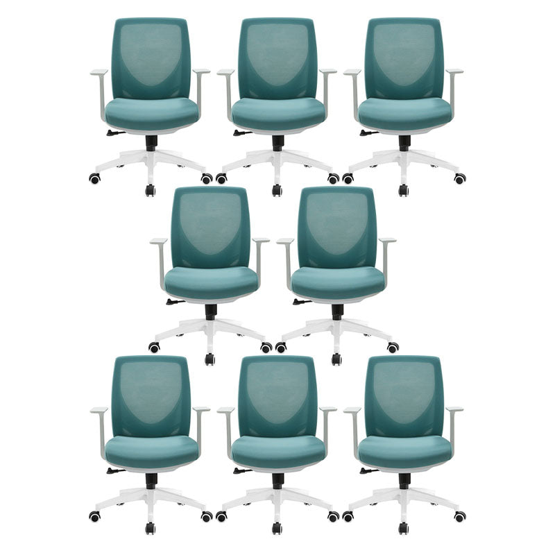 Modern Desk Chair Mesh Computer Chair Mid-Back Chair with Wheels