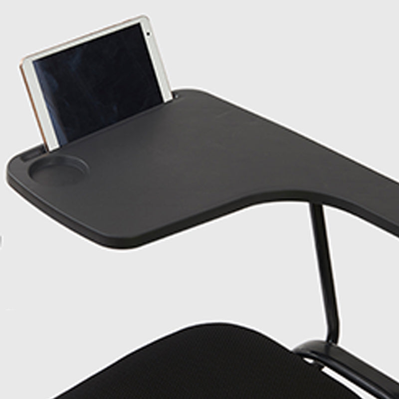 Mesh Desk Chair Low Back No Wheels Fixed Arms Conference Chair