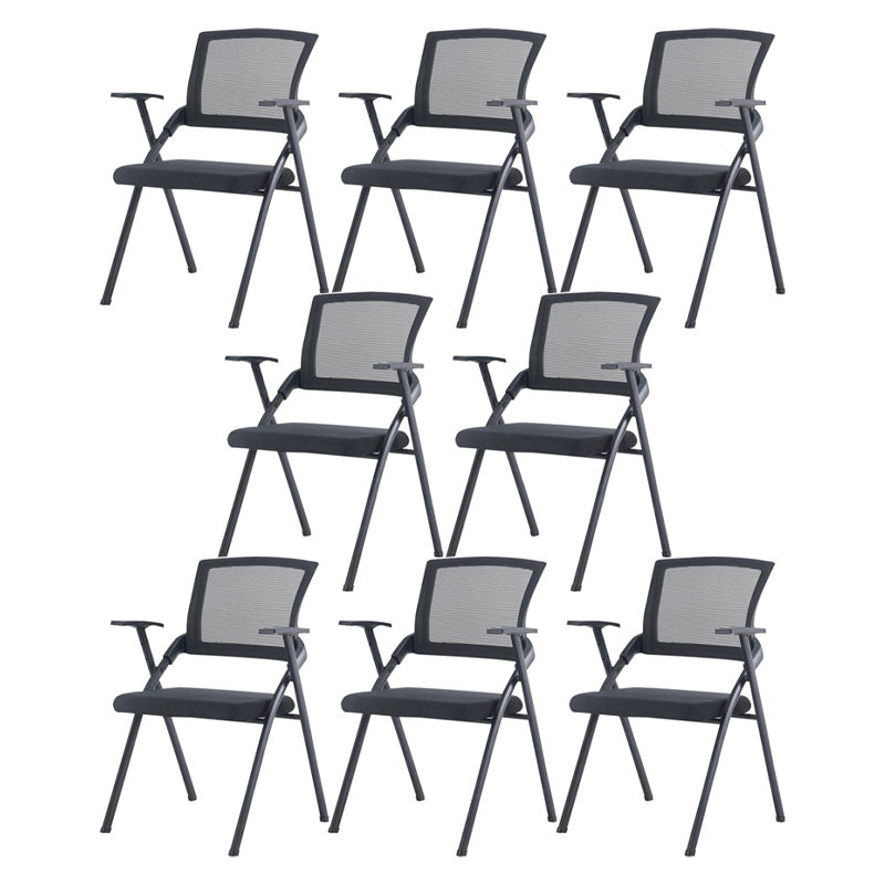 Modern Steel Conference Chair Mesh Chair with Armrest Desk Chair