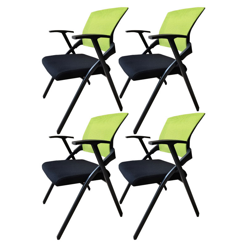 Modern Steel Conference Chair Mesh Chair with Armrest Desk Chair