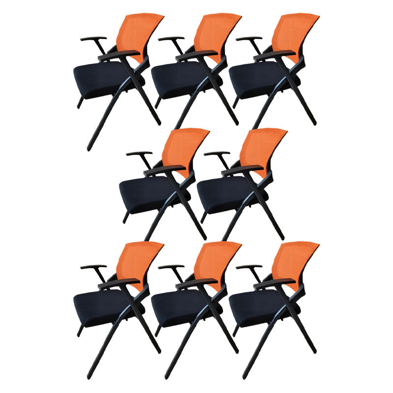 Modern Steel Conference Chair Mesh Chair with Armrest Desk Chair