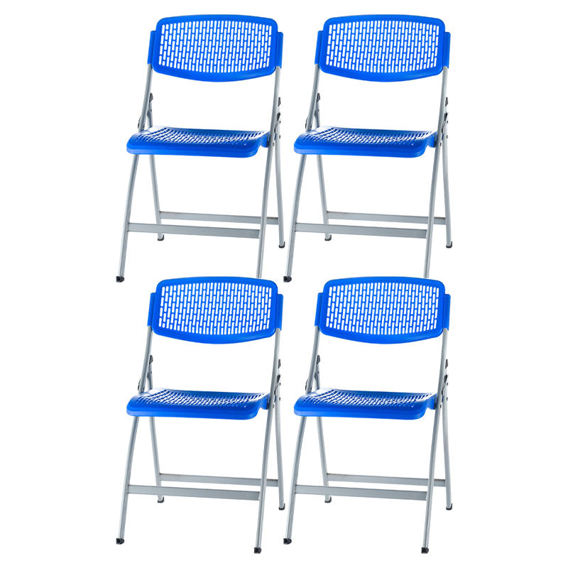 Plastic Modern Office Chair Armless Upholstered Conference Chair