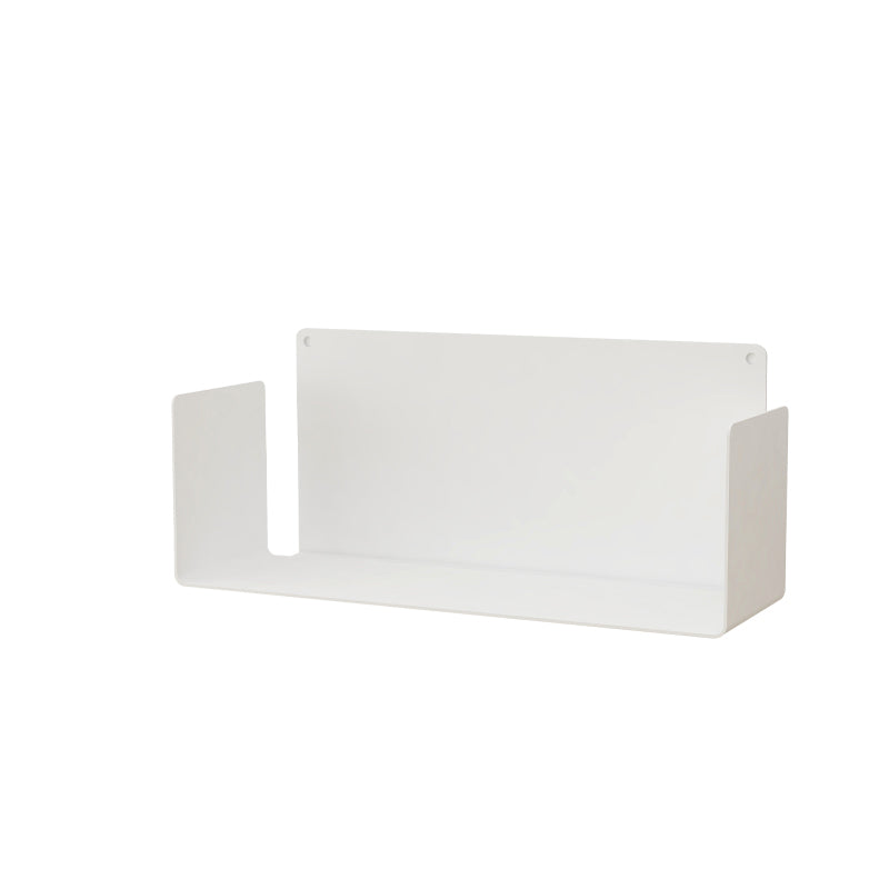 Metal Wall-mount Bookshelf Modern Closed Storage Bookcase with 1 Shelf , 8" D X 8" H