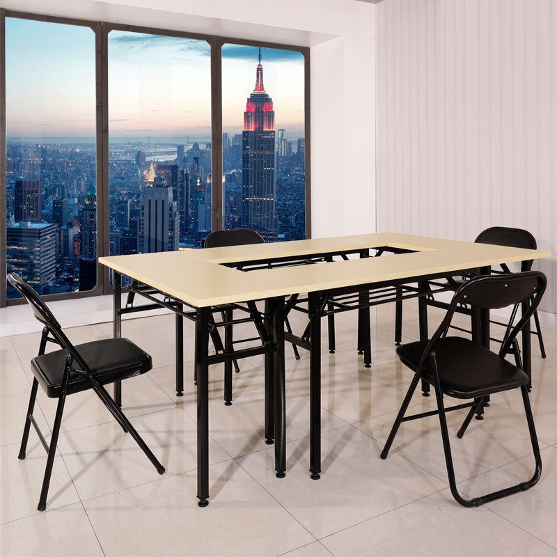 Modern Leather Management Desk Chair Armless Upholstered Office Chair