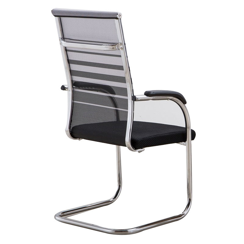 Contemporary PU Computer Chair Black Back Office Star Desk Chair