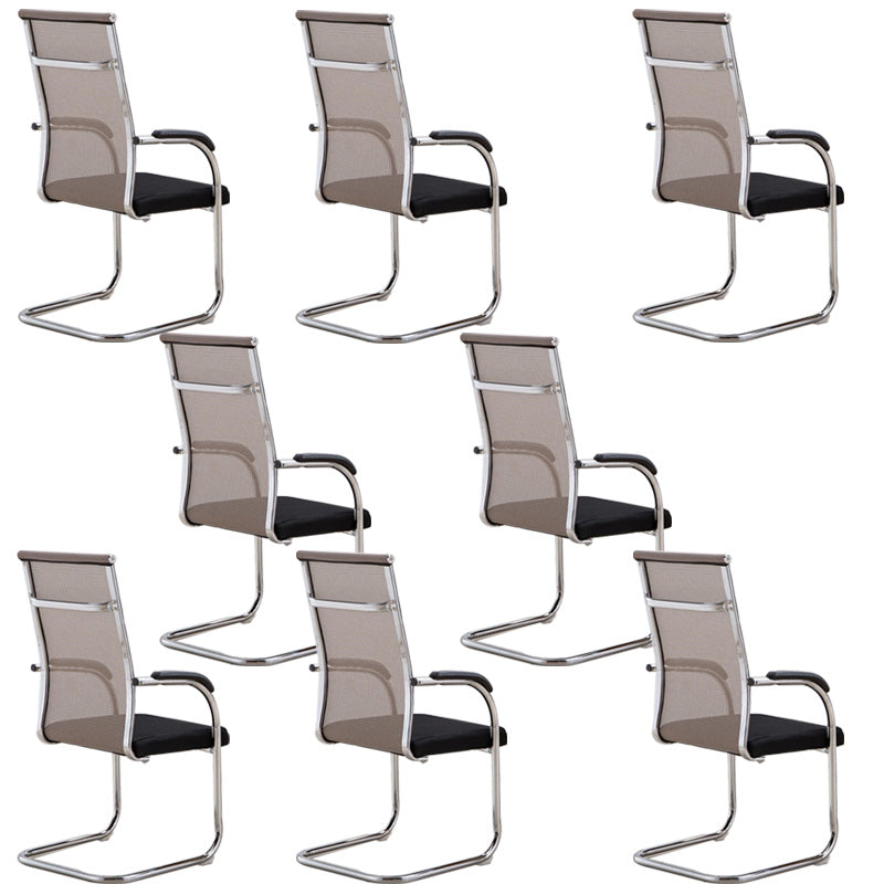 Contemporary PU Computer Chair Black Back Office Star Desk Chair