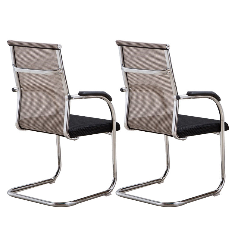 Contemporary PU Computer Chair Black Back Office Star Desk Chair