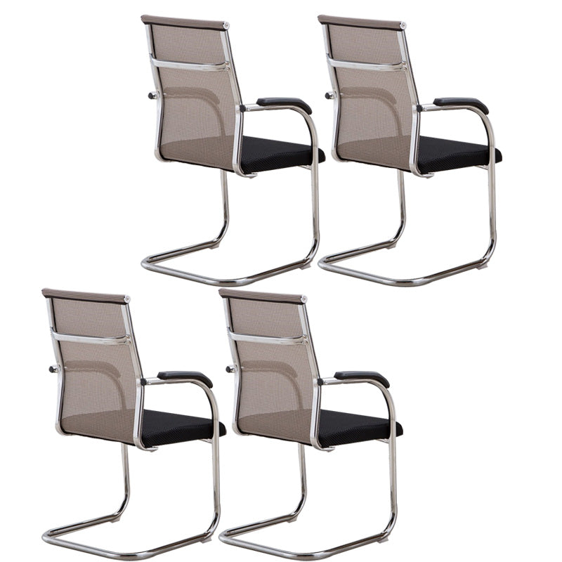 Contemporary PU Computer Chair Black Back Office Star Desk Chair