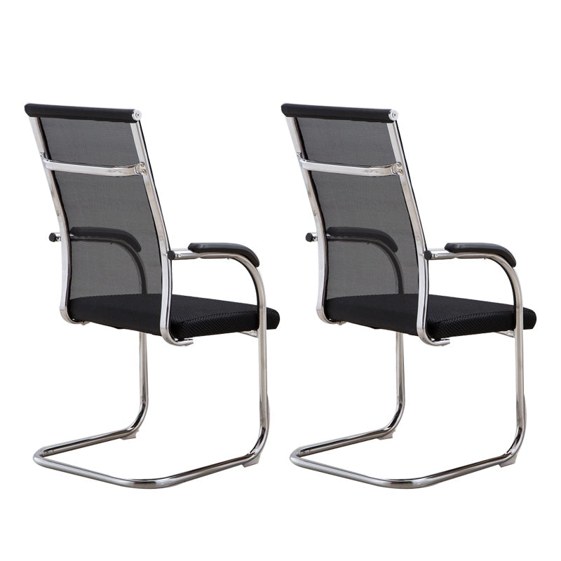 Contemporary PU Computer Chair Black Back Office Star Desk Chair