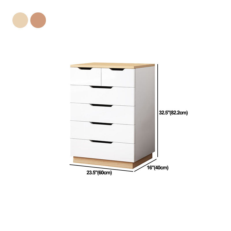 16" D Modern Wooden Lingerie Chest Bedroom Vertical Storage Chest Dresser with Drawers