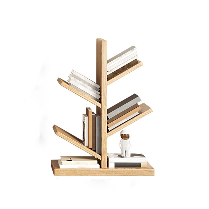 Geometry Rubberwood Bookshelf Modern Bedroom Bookcase with Shelf 22" W X 12" D