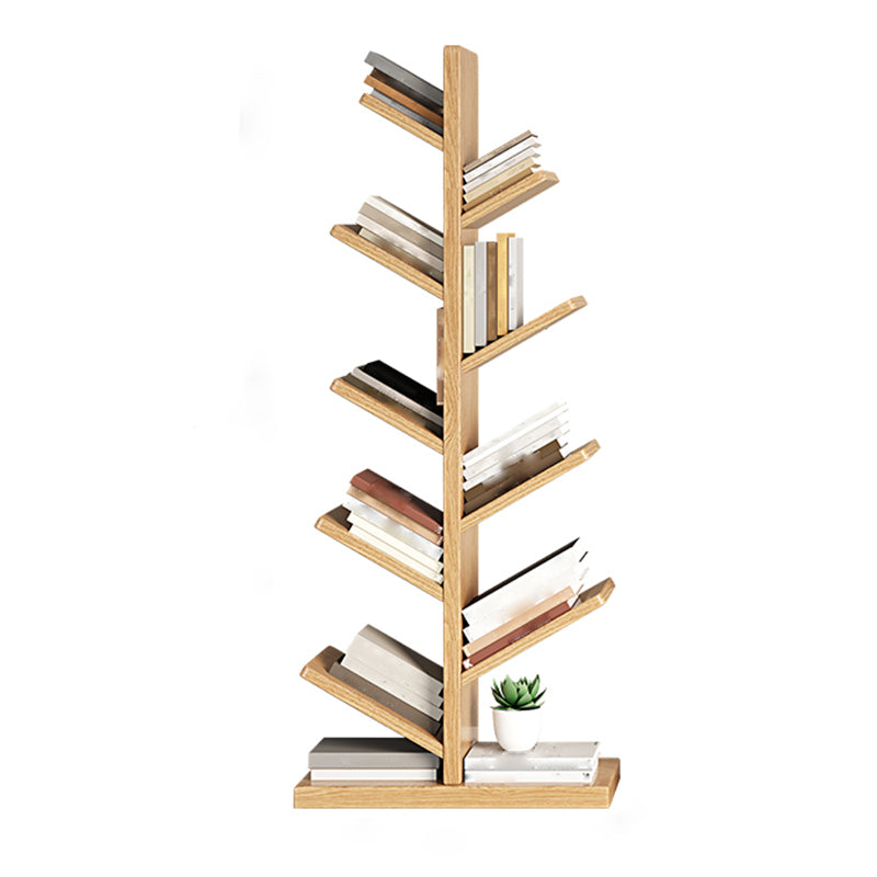 Geometry Rubberwood Bookshelf Modern Bedroom Bookcase with Shelf 22" W X 12" D