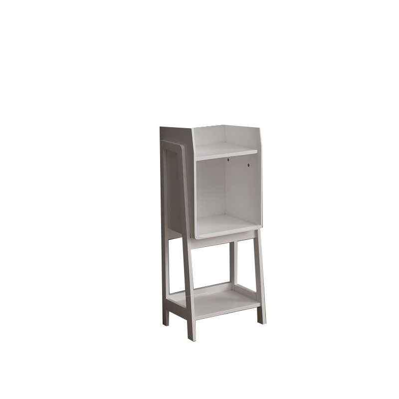 Geometry Wooden Bookshelf Modern Style Bookcase for Bedroom , 15" W X 11" D