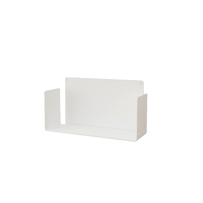 Metal Wall-mount Bookshelf Modern Closed Storage Bookcase with 1 Shelf , 8" D X 8" H