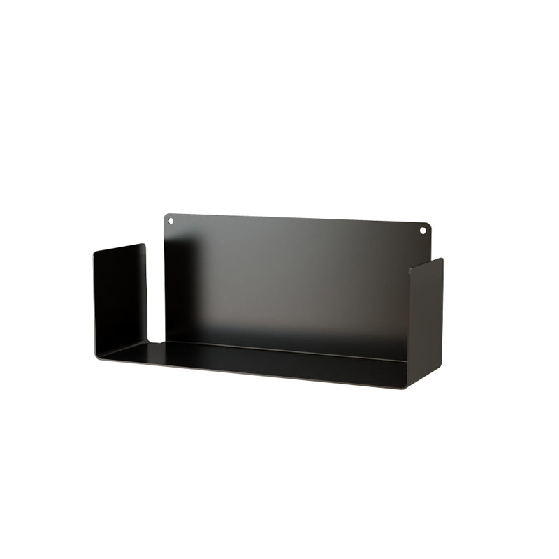 Metal Wall-mount Bookshelf Modern Closed Storage Bookcase with 1 Shelf , 8" D X 8" H