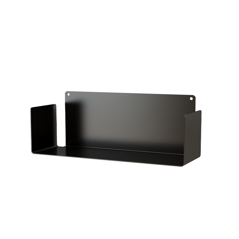 Metal Wall-mount Bookshelf Modern Closed Storage Bookcase with 1 Shelf , 8" D X 8" H
