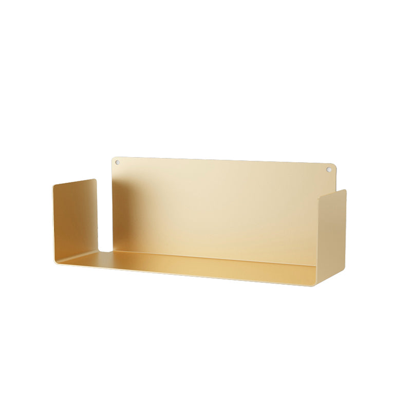 Metal Wall-mount Bookshelf Modern Closed Storage Bookcase with 1 Shelf , 8" D X 8" H