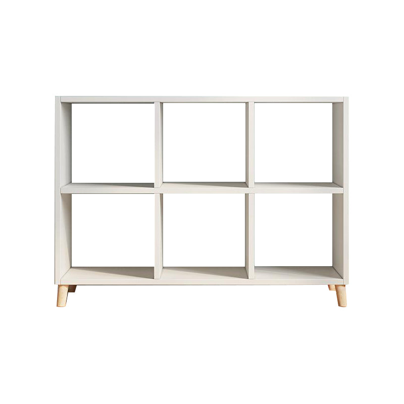 Matter Finish Cube Bookcase Contemporary Wooden Shelf Bookcase