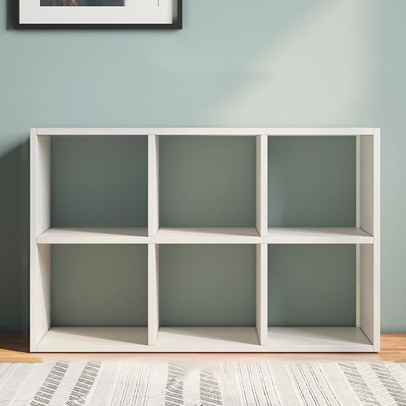 Matter Finish Cube Bookcase Contemporary Wooden Shelf Bookcase