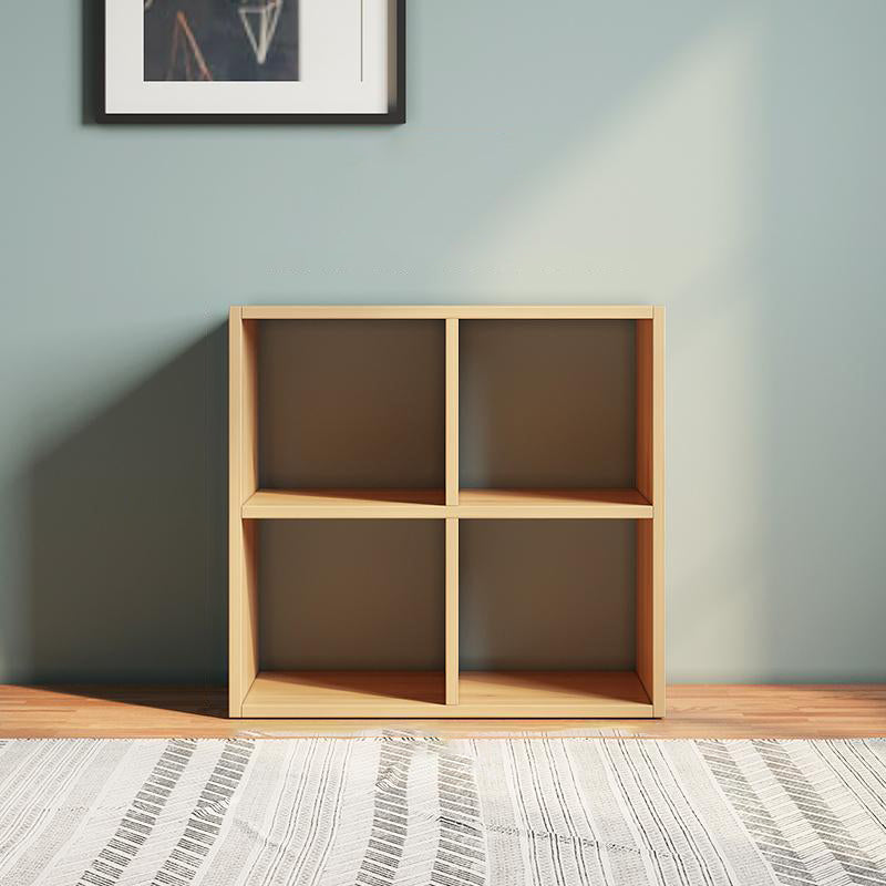 Matter Finish Cube Bookcase Contemporary Wooden Shelf Bookcase