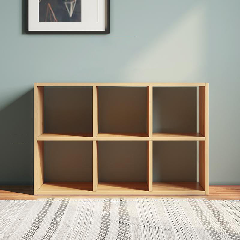 Matter Finish Cube Bookcase Contemporary Wooden Shelf Bookcase
