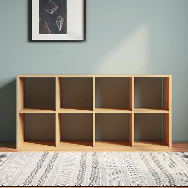 Matter Finish Cube Bookcase Contemporary Wooden Shelf Bookcase