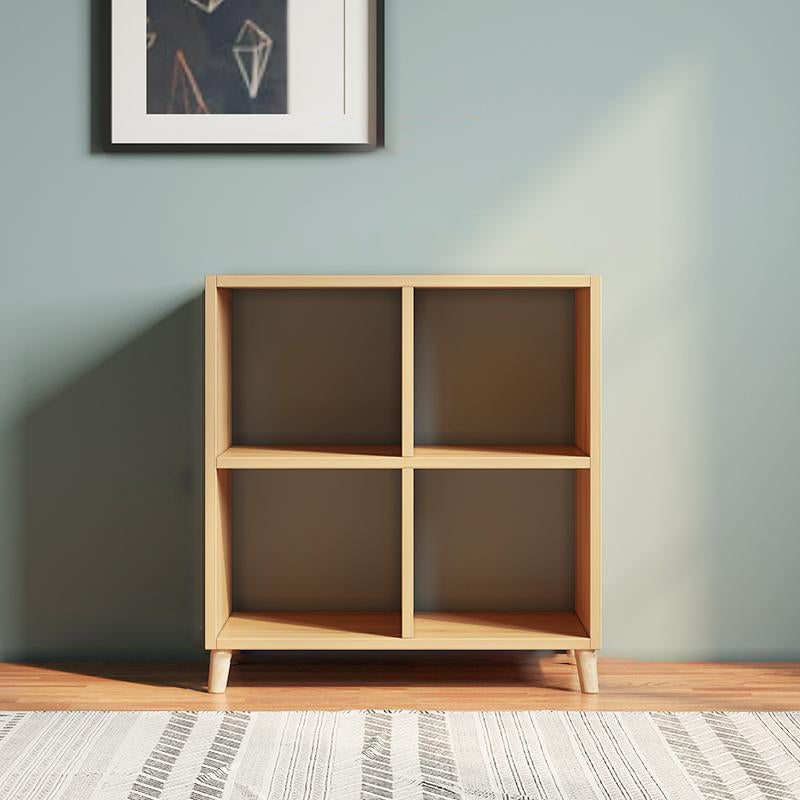 Matter Finish Cube Bookcase Contemporary Wooden Shelf Bookcase