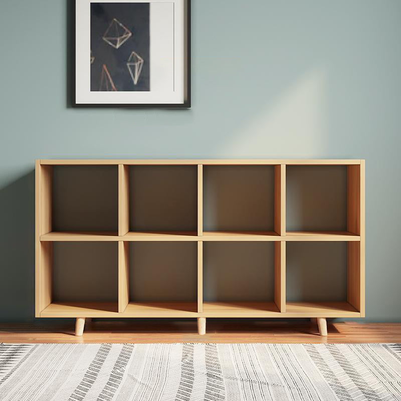 Matter Finish Cube Bookcase Contemporary Wooden Shelf Bookcase