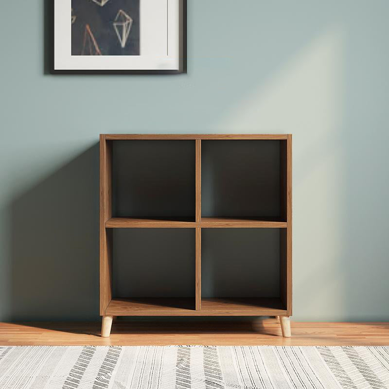 Matter Finish Cube Bookcase Contemporary Wooden Shelf Bookcase