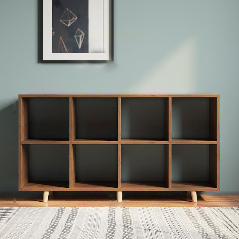 Matter Finish Cube Bookcase Contemporary Wooden Shelf Bookcase