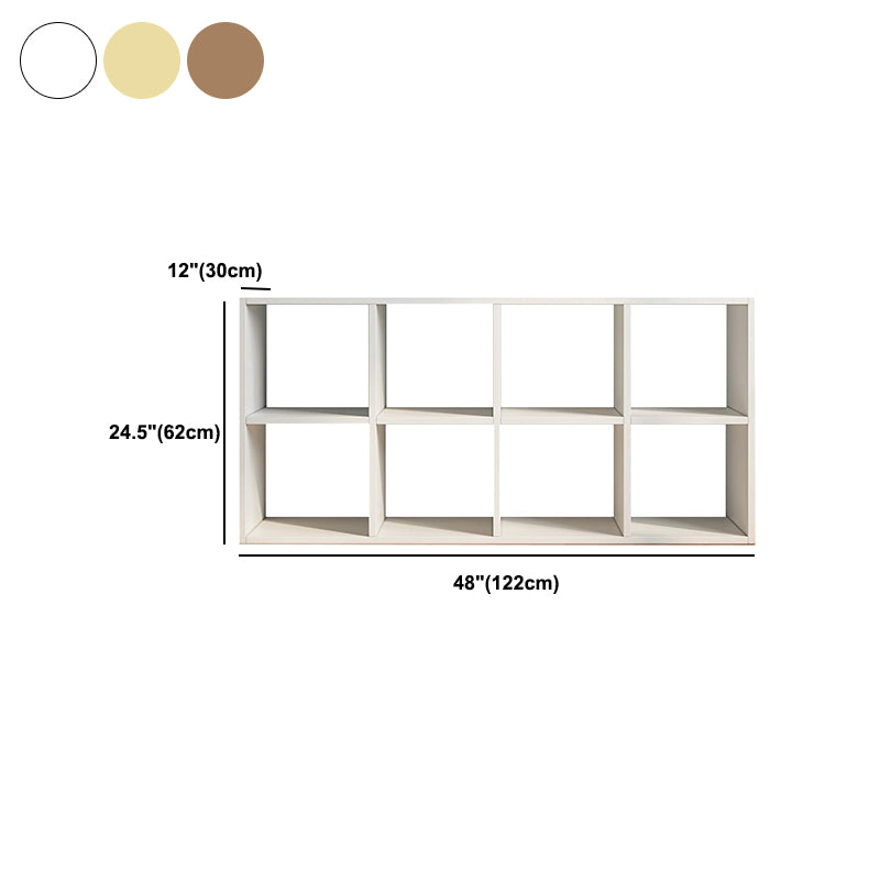 Matter Finish Cube Bookcase Contemporary Wooden Shelf Bookcase