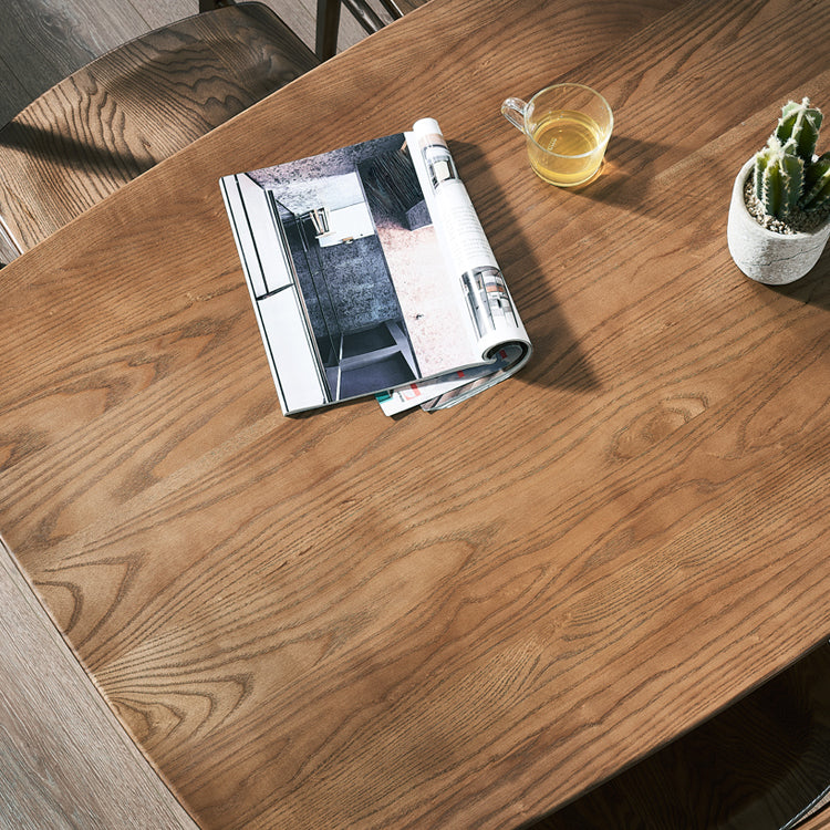 Solid Wood Dining Table Contemporary Style Dining Site Table with 4-foot