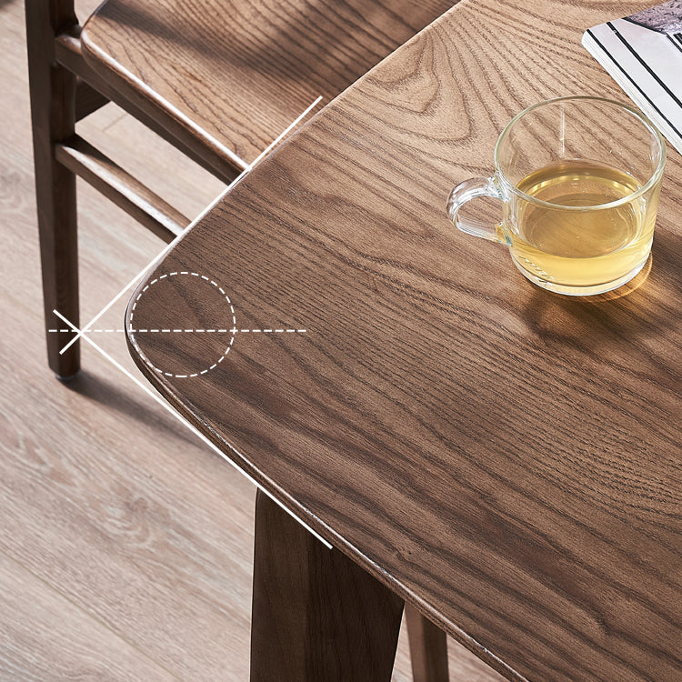 Solid Wood Dining Table Contemporary Style Dining Site Table with 4-foot