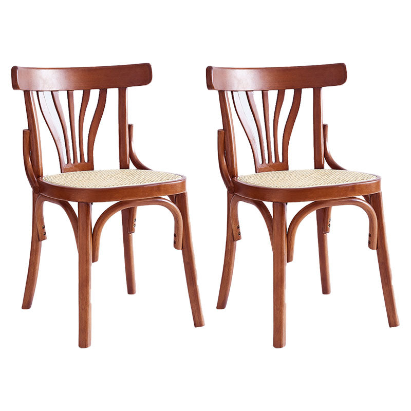 Armless Dining Side Chair Solid Wood Scandinavian Kitchen Dining Room Chair