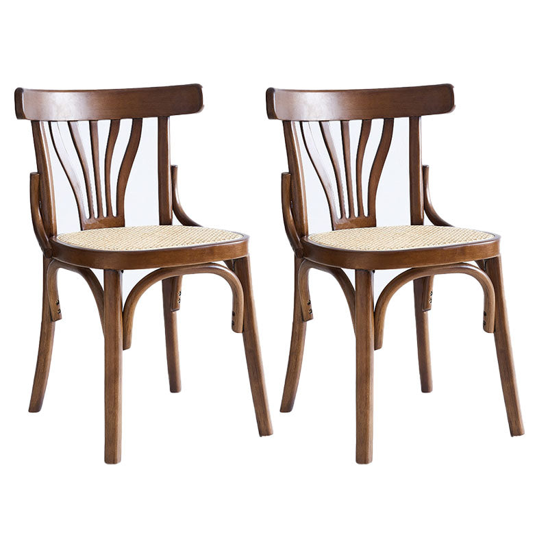 Armless Dining Side Chair Solid Wood Scandinavian Kitchen Dining Room Chair