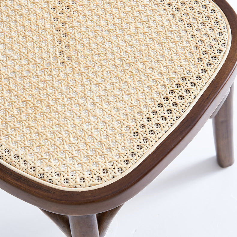 Armless Dining Side Chair Solid Wood Scandinavian Kitchen Dining Room Chair