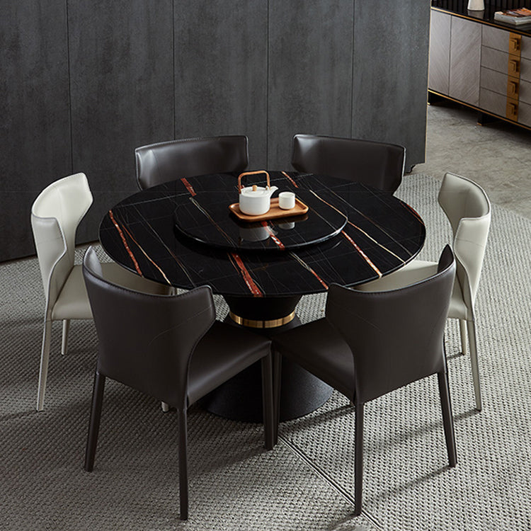 Designer Style Hotel Wingback Chair Leather Matte Finish Dining Chair