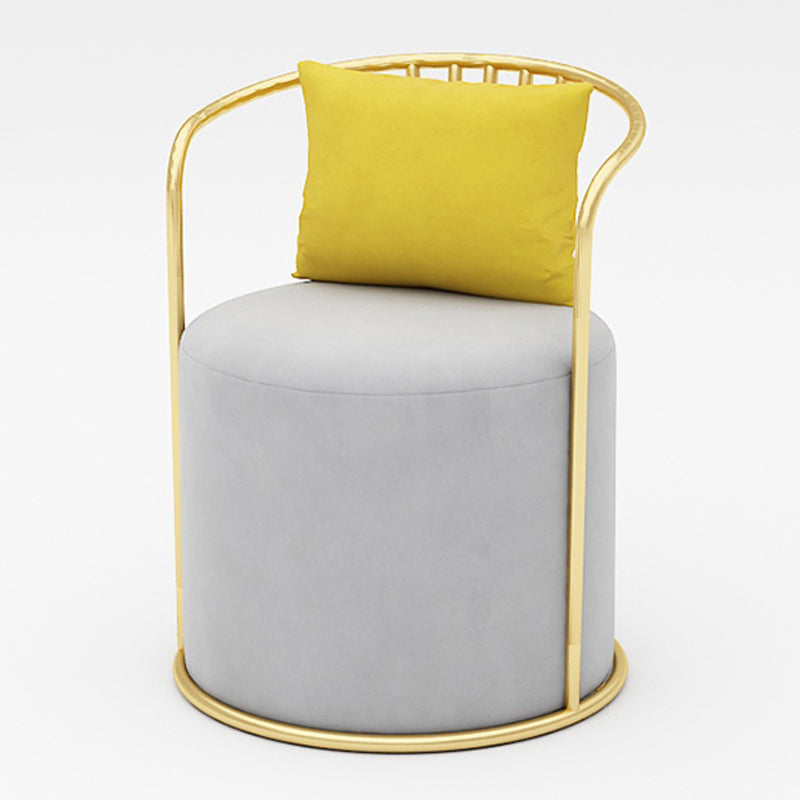 Glam Velvet Dining Room Chair Metal Dining Side Armless Chair for Restaurant Use