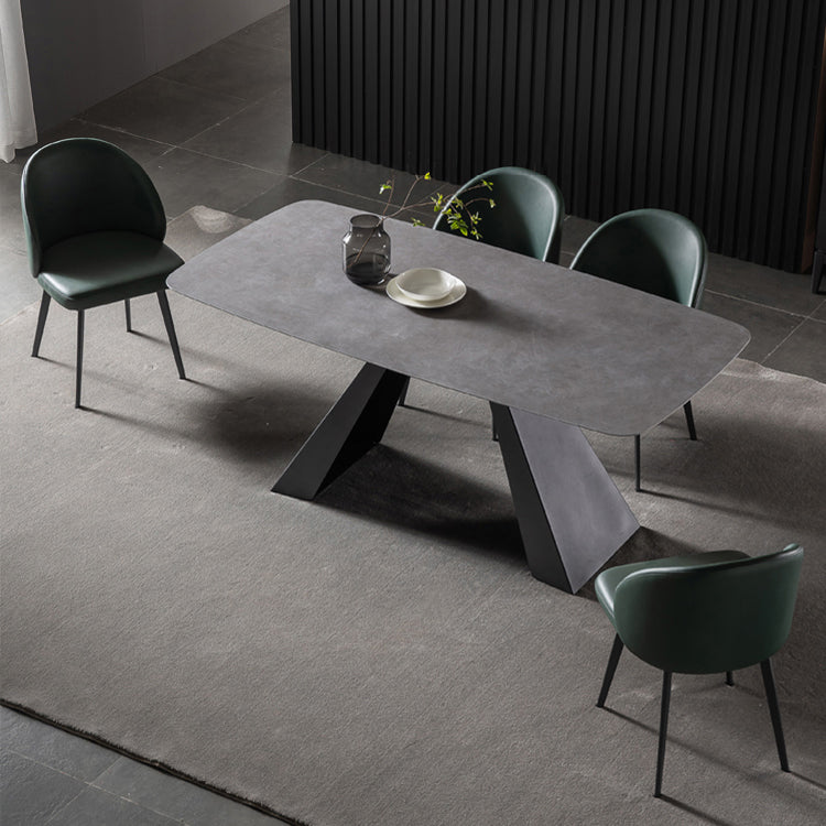 Contemporary Home Parsons Side Chair Leather Matte Finish Dining Chair