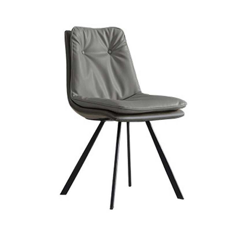 Industrial Metal Kitchen Dining Chair Solid Back Dining Chair